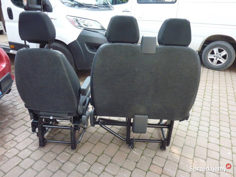 Kanapa i fotel kierowcy z nagrzewnicą fiat Rembelszczyzna sprzedam
