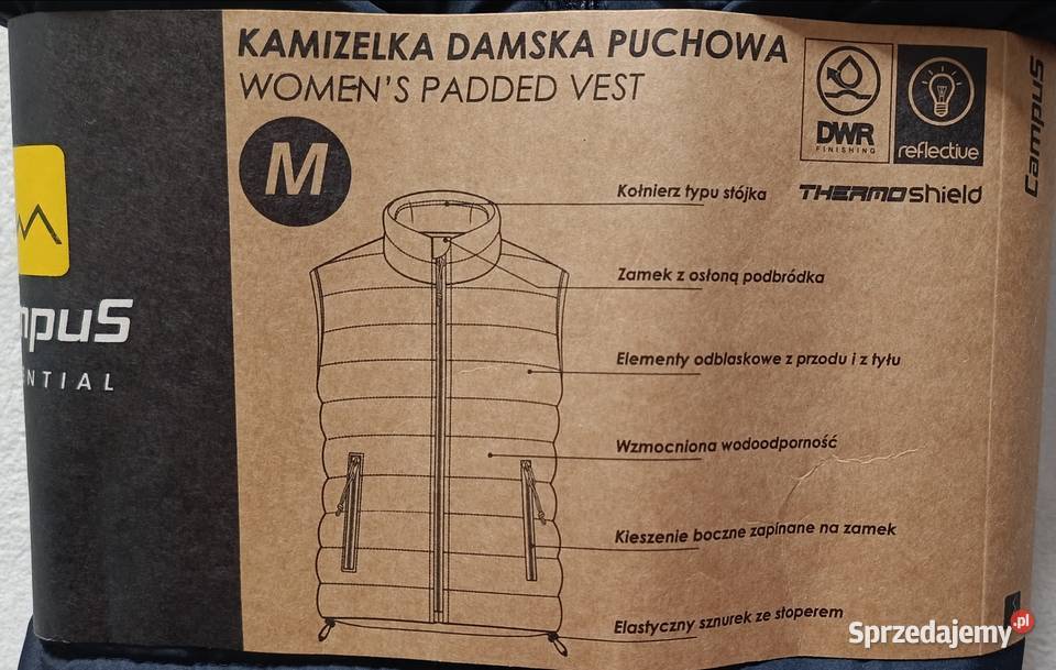 CAMPUS Essential kamizelka damska puchowa Bez wzoru Ełk