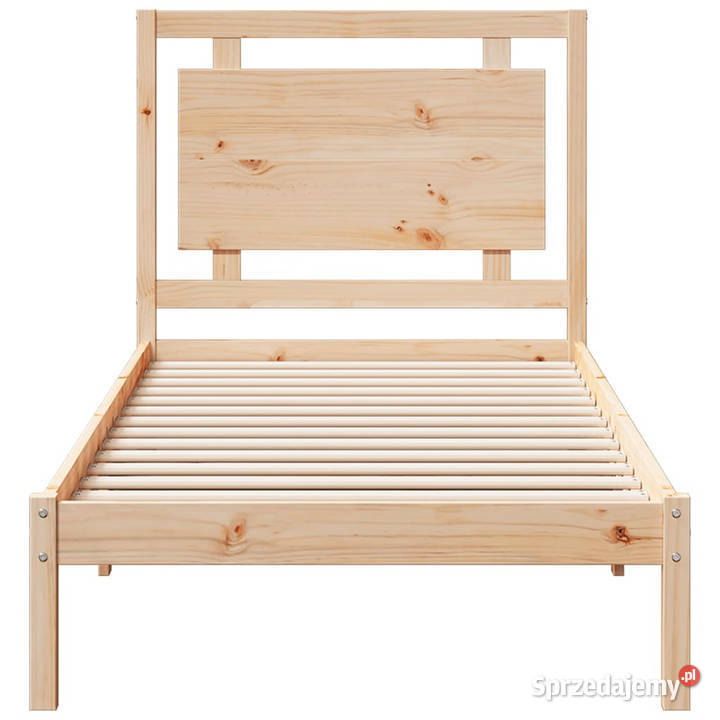Dłuższe łóżko bez materaca lite drewno 100x210 sprzedam