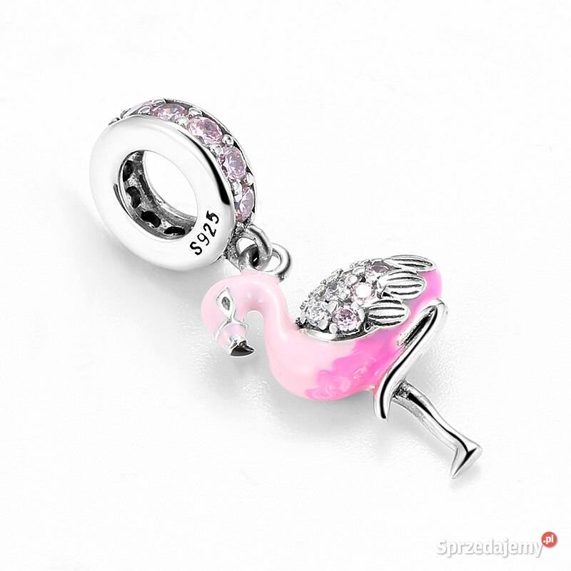 Pandora Charm koralik zawieszka flaming różowy sprzedam