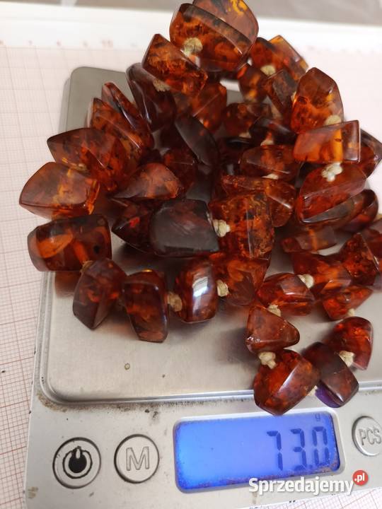 Naszyjnik Bursztyn Koniakowy sprzedam