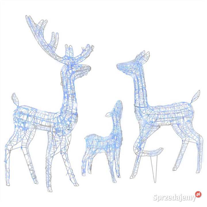 vidaXL Świąteczne renifery akrylowe 300 Warszawa