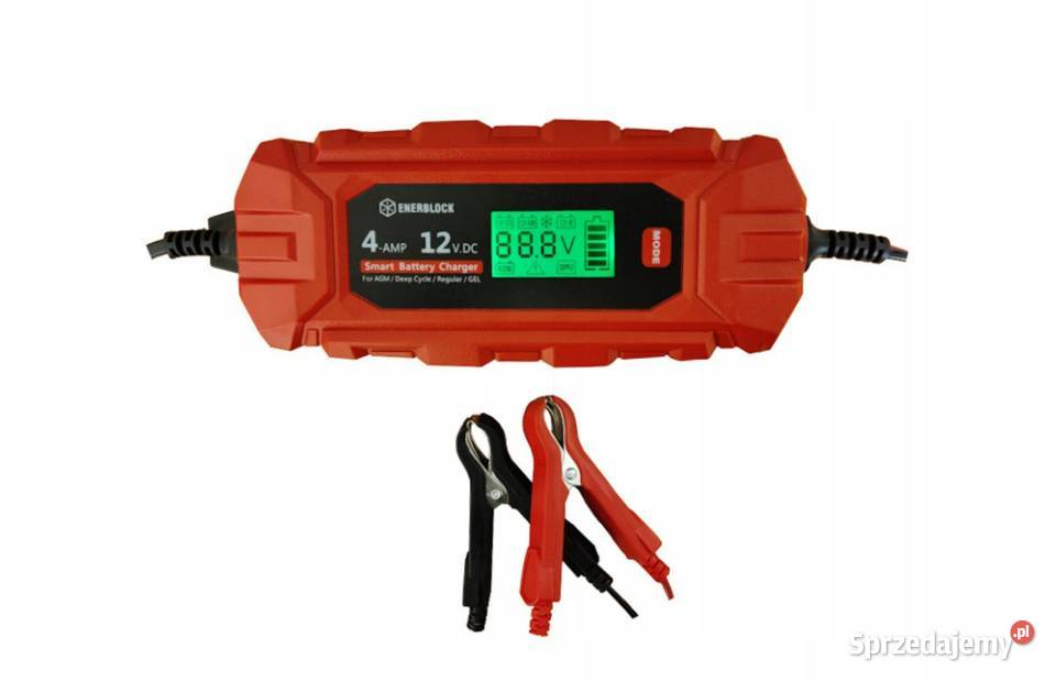 Ładowarka prostownik Enerblock 12V 4A AGM GEL akumulatory pomorskie Starogard Gdański sprzedam