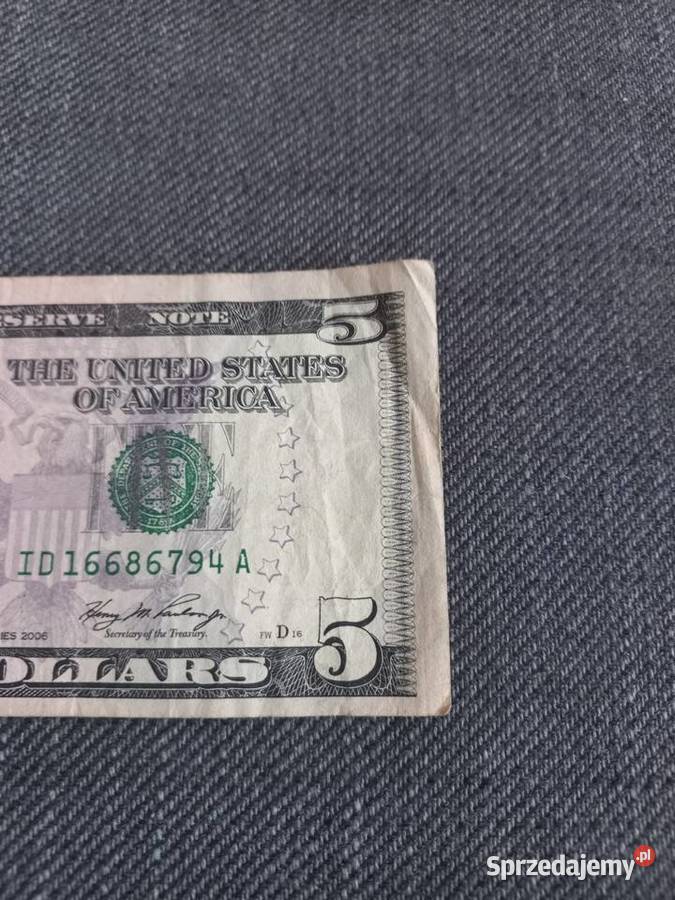 USA pięć dolarów 2006 r Warszawa