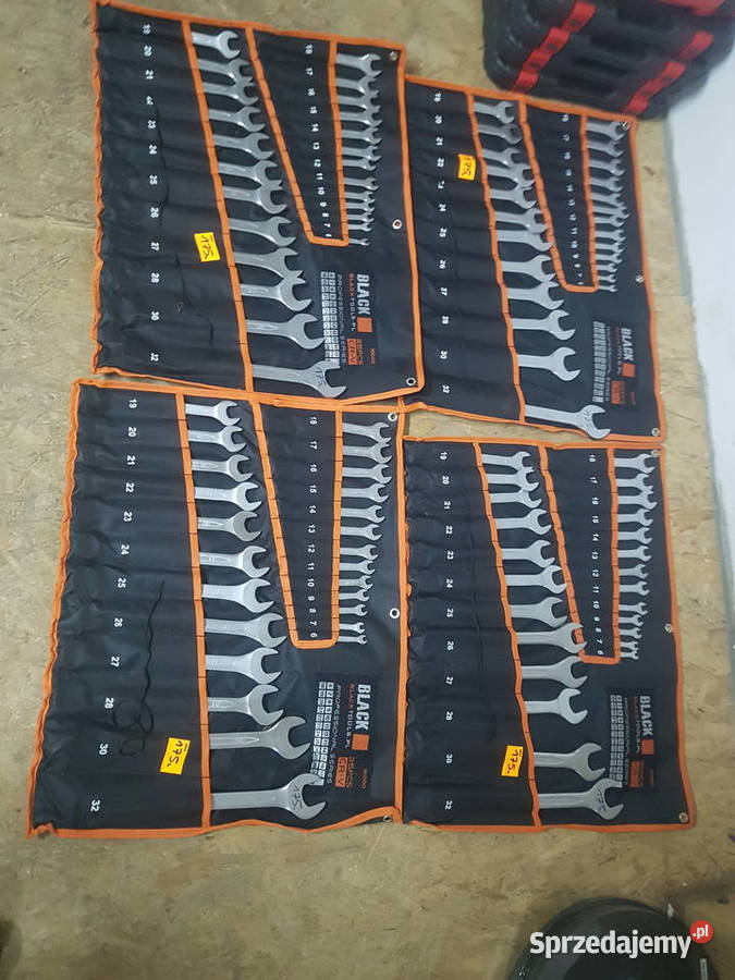 ZESTAW KLUCZY PŁASKOOCZKOWYCH 632 mm BLACK 25 EL Głogowa