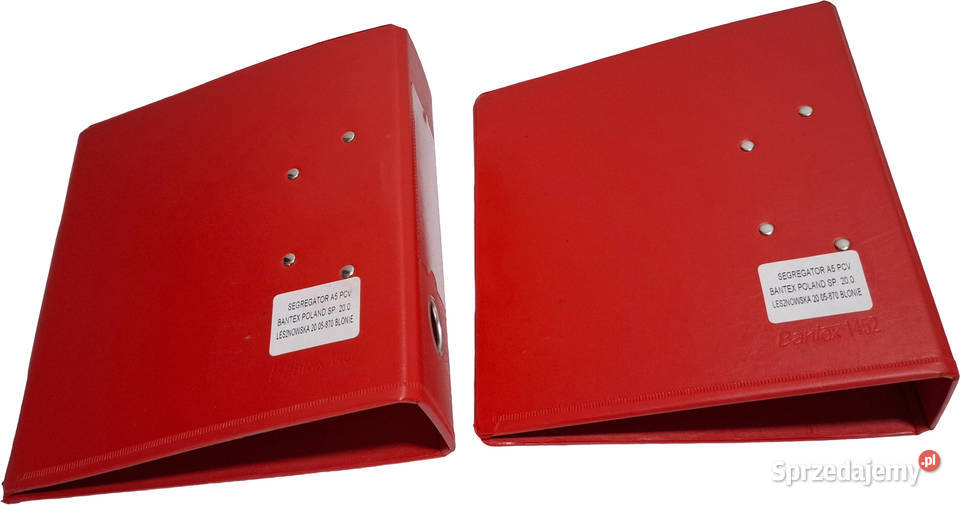 Segregator A5 PCV 74mm czerwony Bantex 1452 2 Czeladź
