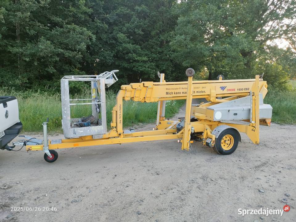 Omme 1650 ebz podnośnik zwyżka przyczepa pomorskie Mirachowo sprzedam
