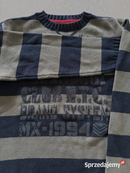 Sweter Męski w Paski Elegancki Million X śląskie
