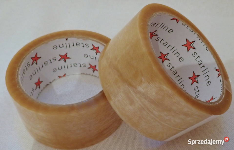 Taśma klejąca pakowa bezbarwna 60m Mocna sprzedam