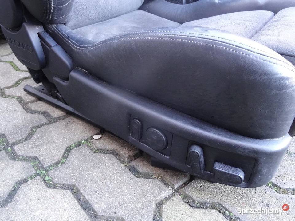 AUDI S8 D2 FOTELE KANAPA SKÓRA ALCANTARA RECARO Fotele i kanapy Przemęt