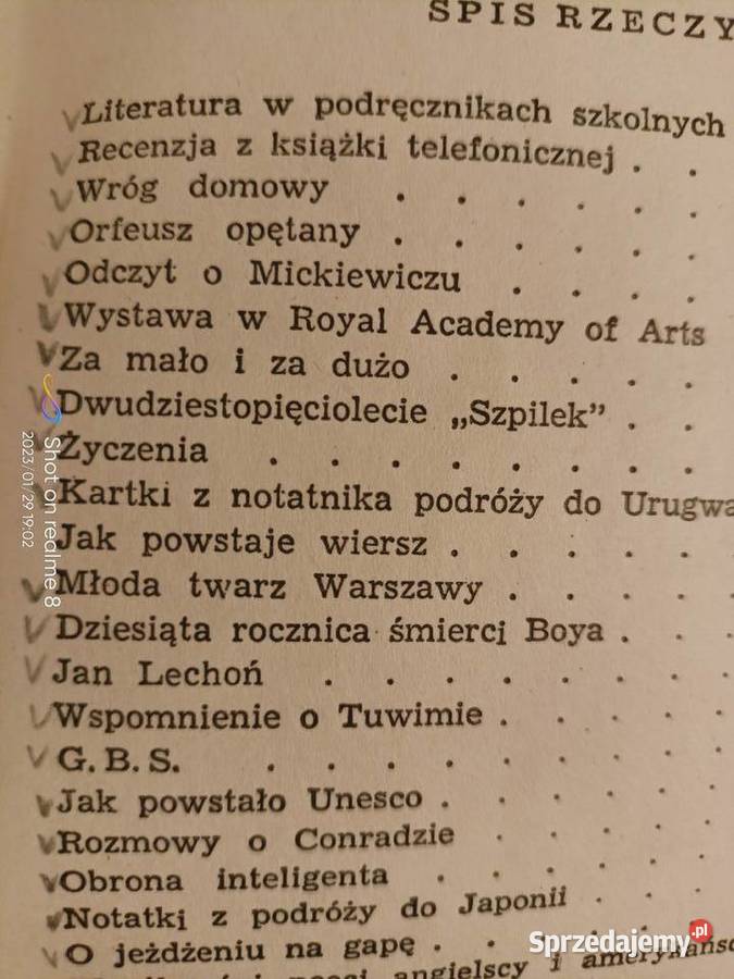 Słonimski Artykuły pierwszej potrzeby książki Warszawa sprzedam
