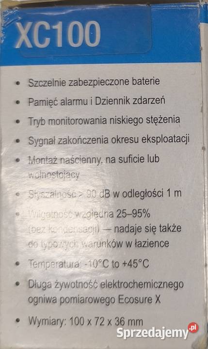 DETEKTOR TLENKU WĘGLA CZADU WYK ROZSZERZONE Wrocław sprzedam