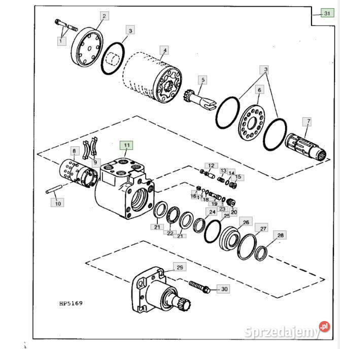 John Deere CTS pompa wspomagania AH142441 Pozostałe Jastrzębniki