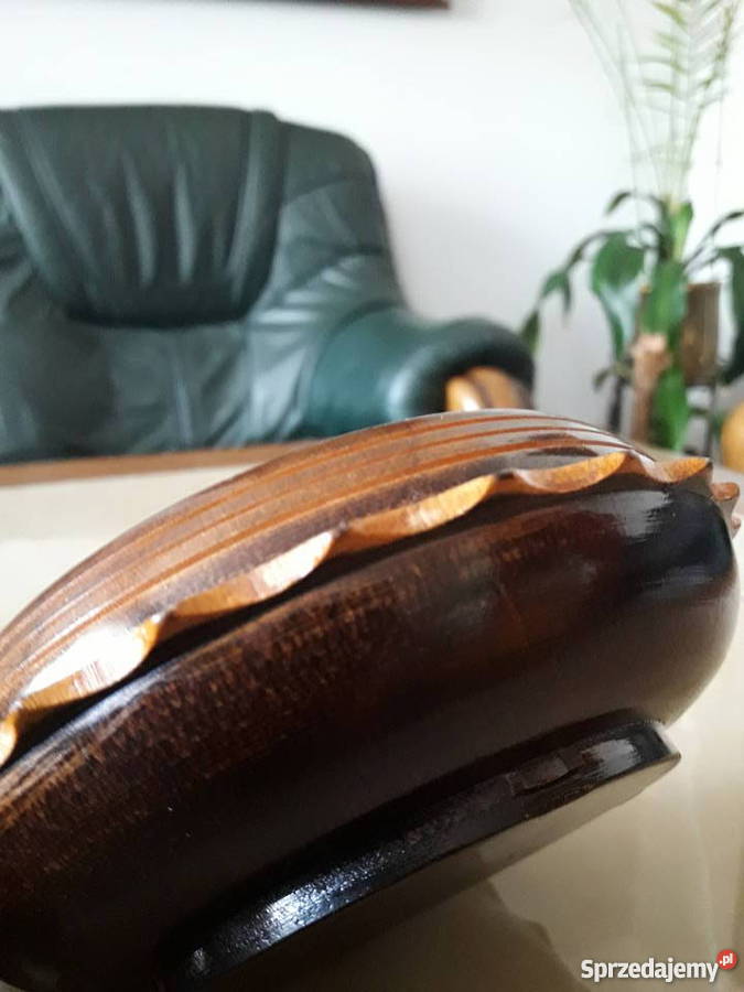 Stara drewniana szkatułka na biżuterię lubelskie Janów Lubelski