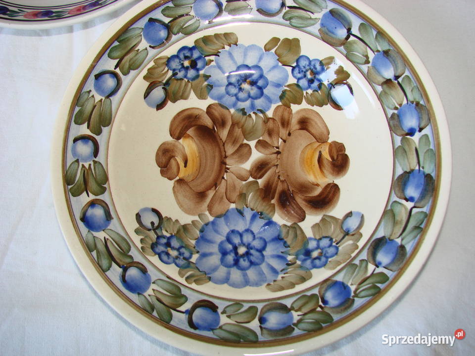 Koło fajansowy talerz PRL Pruszcz Gdański