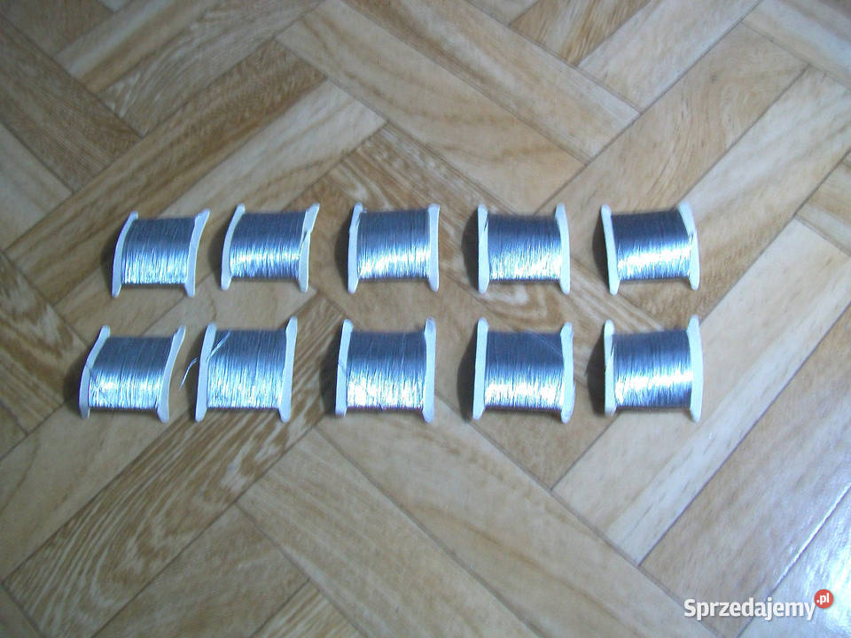 Nici Srebrne do Wyszywania 10 1 zestaw Brzeg sprzedam