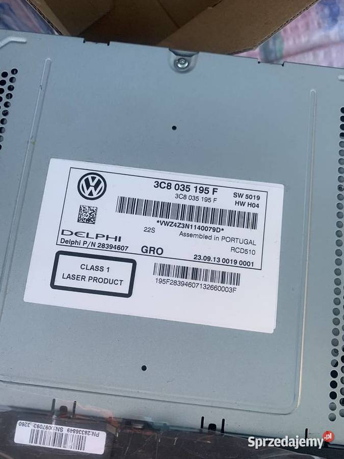Radio Delphi Rcd 510 OE Volkswagen Rok produkcji 2013 Kazimierz Biskupi