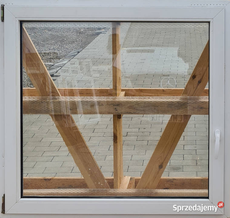 OKNA KacprzaK 123X117 OKNO Używane Plastikowe Okna ścienne