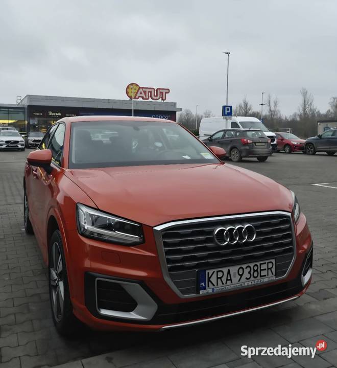 PIĘKNE AUDI Q2 14 TFSI 150 CZERWONA POMARAŃCZA Kraków