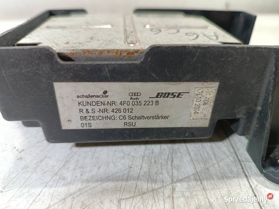 WZMACNIACZ AUDIO AMPLIFIER AUDI A6 C6 4F0035223B osobowe