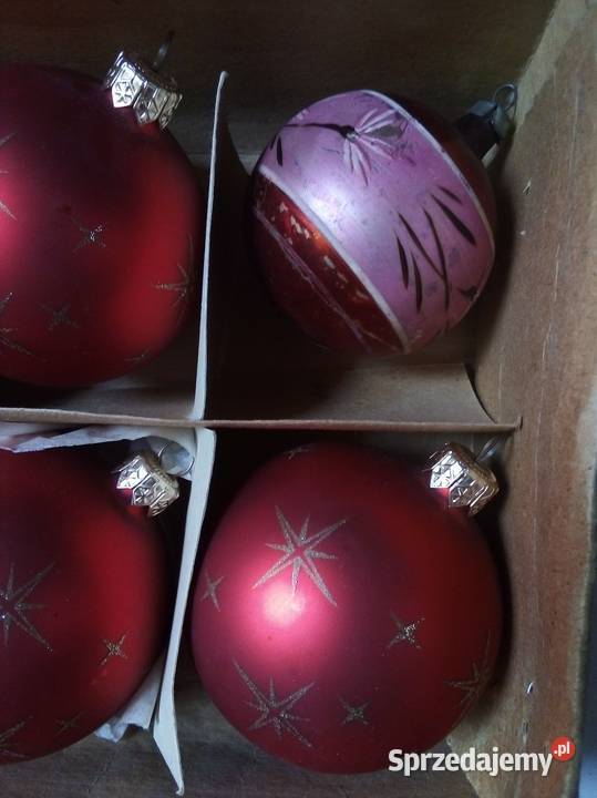 stare szklane bombki vintage PRL Częstochowa sprzedam
