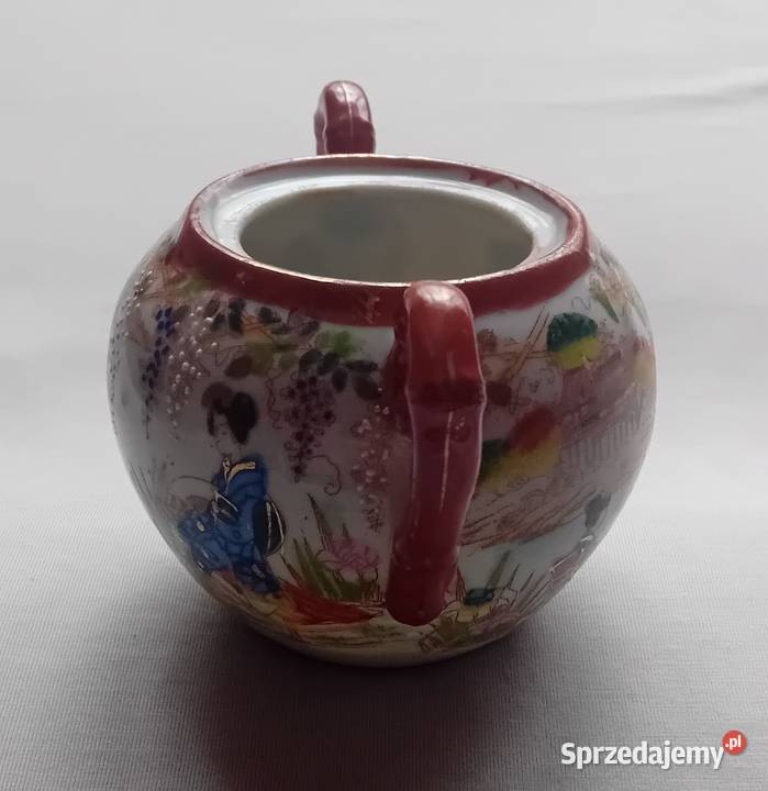 Ręcznie malowana cukierniczka stara porcelana Porcelana i szkło Koźminek sprzedam