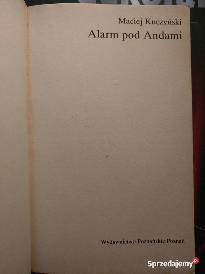 Alarm pod Andami Kuczyński miękka Poradniki, albumy i reportaże Gdańsk