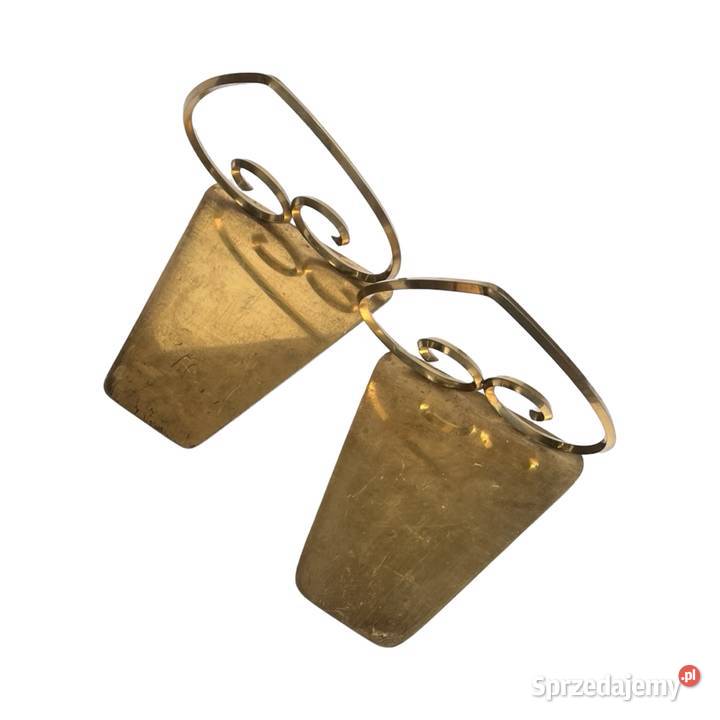 Mosiężne podpórki pod książki Hollywood Regency sprzedam