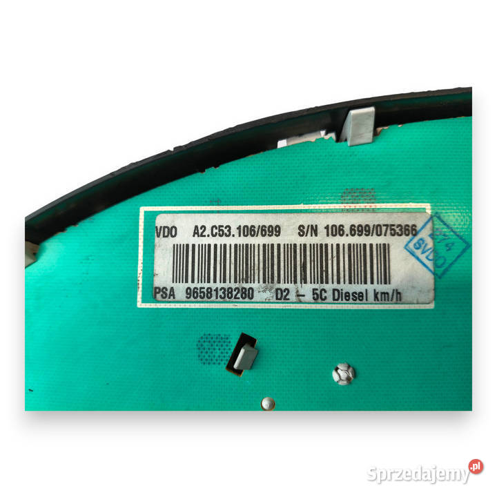 LICZNIK ZEGARY 9658138280 Peugeot 407 16 20 22 Chełm