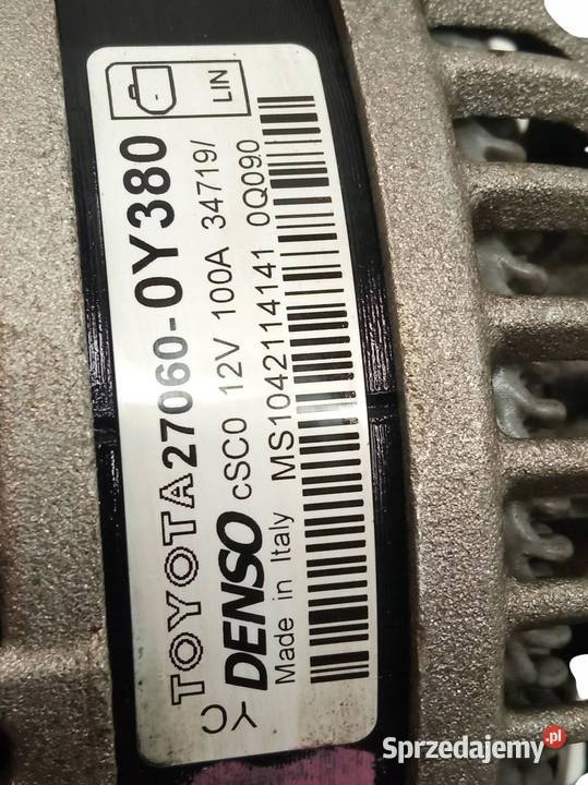 ALTERNATOR 270600Y380 15 VVTI Toyota Yaris III