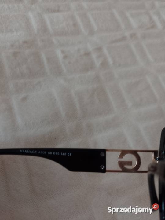Czarne Bogato zdobione okulary przeciwsłoneczne Filtr UV-400 kat. 2  małopolskie Kraków