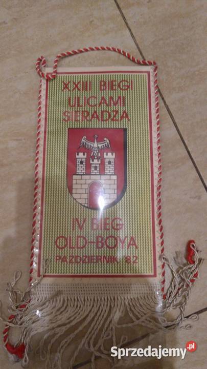 PRL Sieradz Bieg OLD BOYA 1982 proporczyk