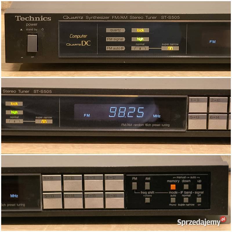 Tuner Technics STS505 sprawdzony sprawny