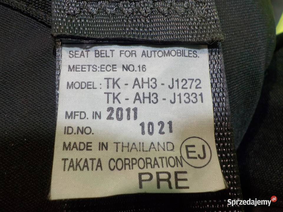 HONDA JAZZ III 12r pas bezpieczenstwa prawy Suków