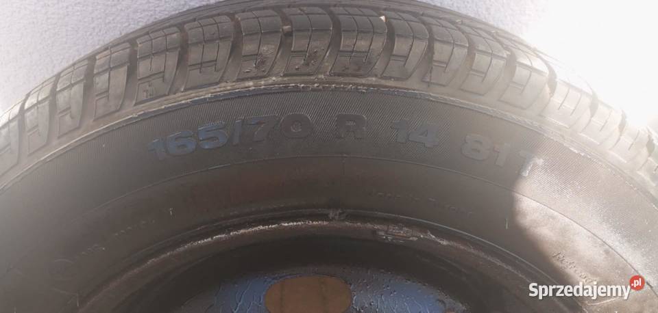 Koła stalowe opony 16570r14 honda 4x100 opony Wielka Wieś