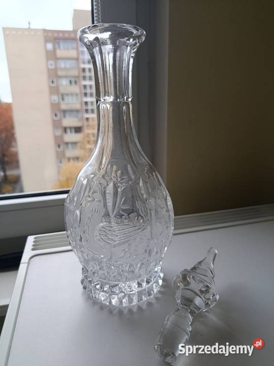 Karafka kryształowa firmy Hofbauer Warszawa