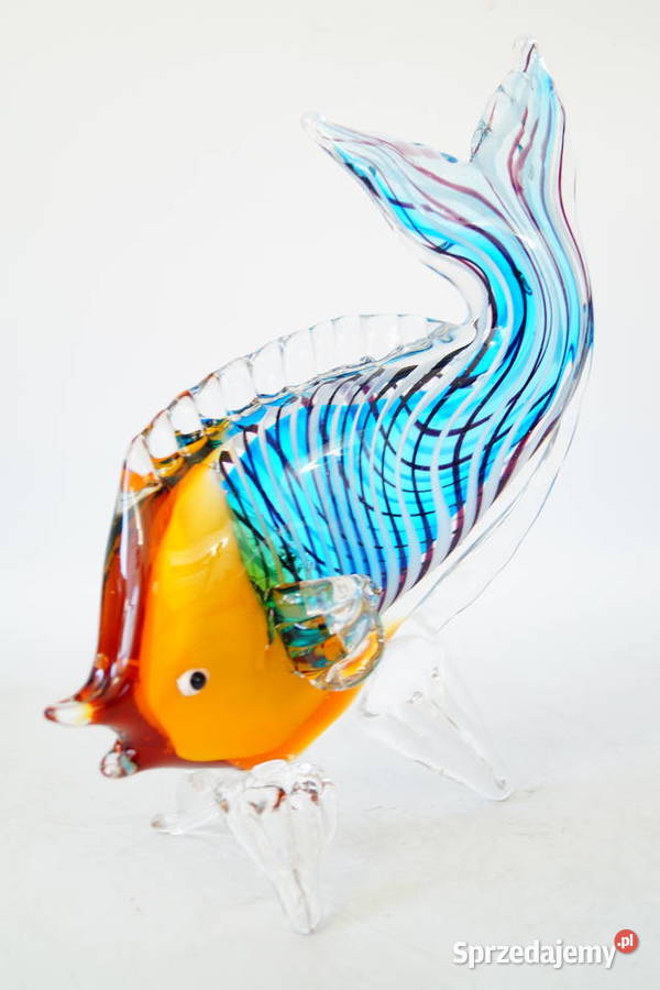 Figura szklana figura Murano style RYBA rybka Gizałki