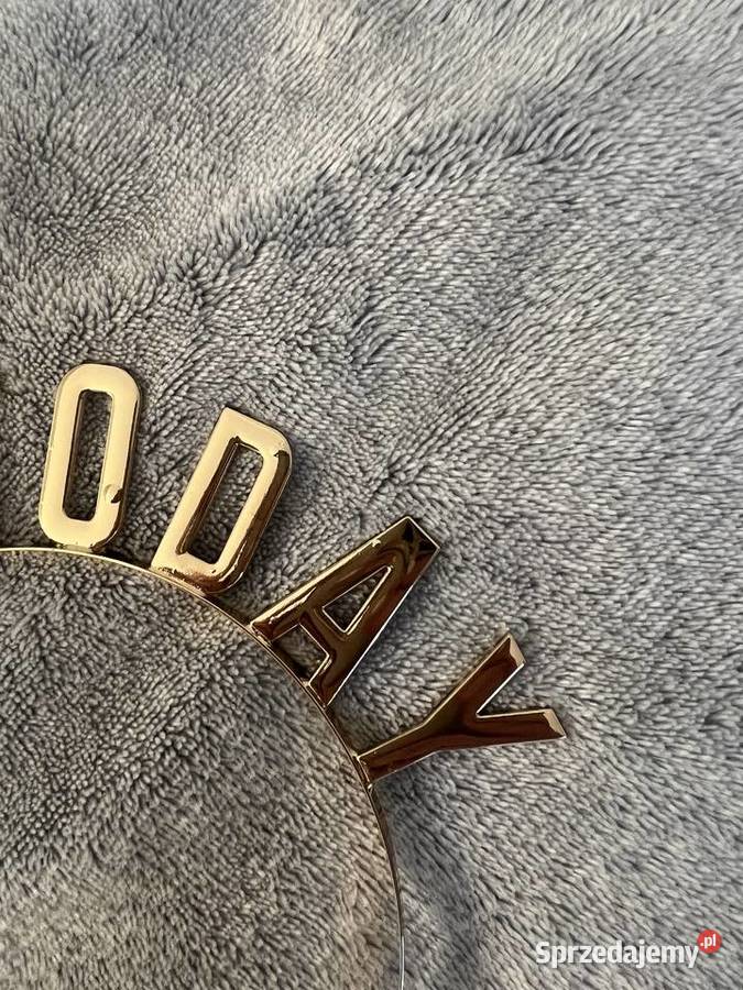 Opaska metalowa urodzinowa złota 18 today 18 Jasło