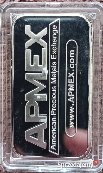 Sztabka srebra USA APMEX1 Oz trojańska 0999 wielkopolskie Konin sprzedam
