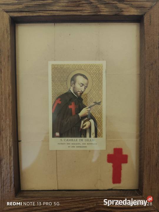 Relikwia z krzyżykiem chorych Św Kamil de Lellis Jarosław