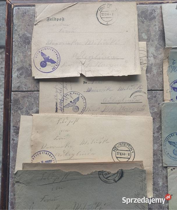 Zestaw 23 listy 2WŚ 194344r Neustettin Danzig Antyki Tczew