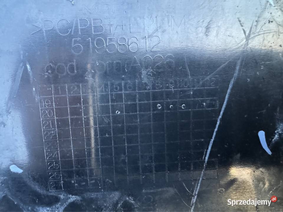 Dolna belka zderzaka przód Fiat 500e 51958612 Wzmocnienia, belki i wsporniki Międzychód