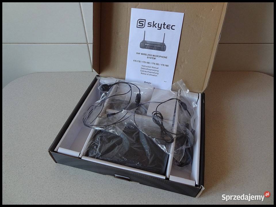 Mikrofony Bezprzewodowe SKYTEC STWM 712 H Nowy podkarpackie