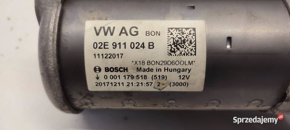 VW TIGUAN II ROZRUSZNIK 20 TSI 02E911024B