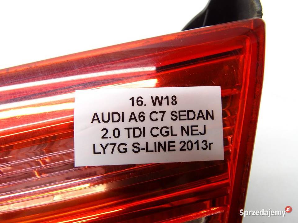 LAMPA PRAWY TYŁ PRAWA W KLAPĘ 4G5945094A AUDI A6
