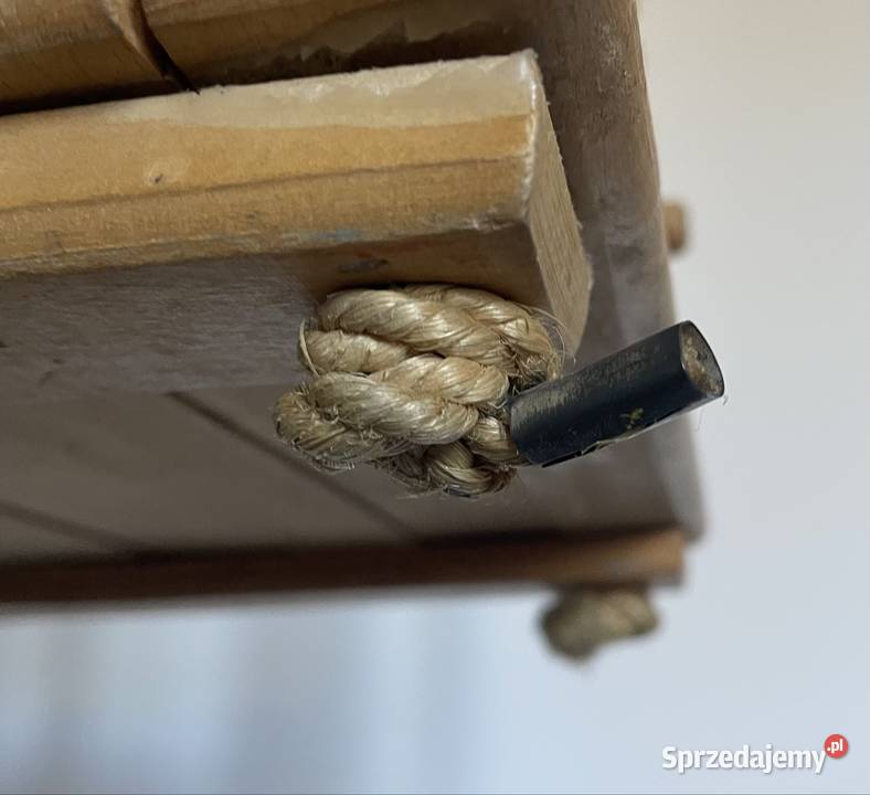 Huśtawka drewniana solidna do domu i ogrodu z
