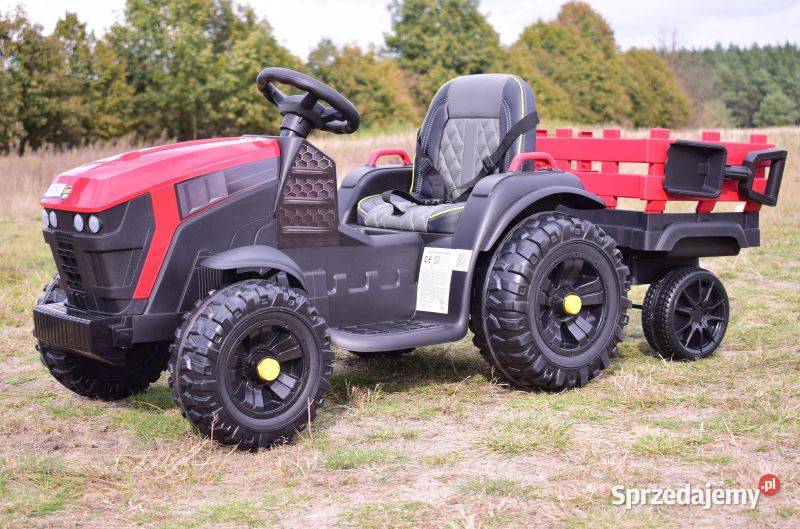 Autko TRAKTOR Z PRZYCZEPĄ NA AKUMULATOR dzieci Myszków sprzedam