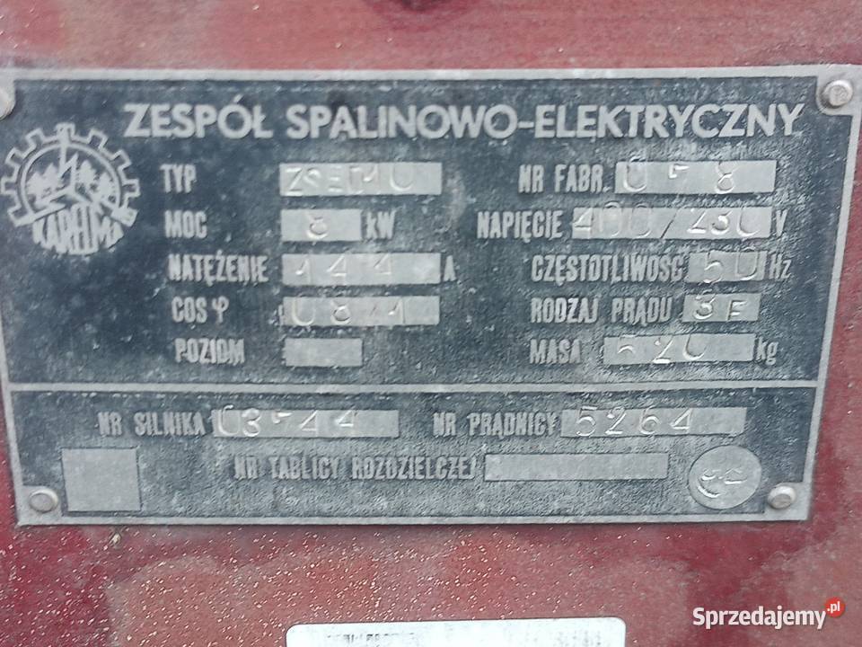 Agregat prądotwórczy Andoria 2ca90 NOWY Włosienica sprzedam