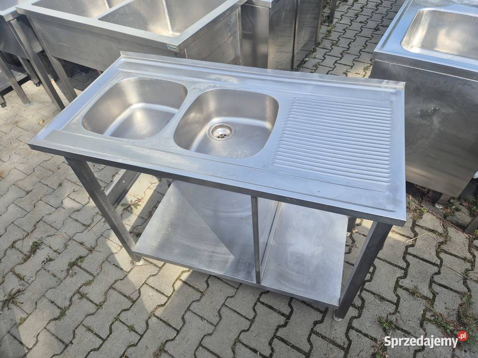 Zlew Gastronomiczny 2 Komorowy Z Półką 1206085 B Ostrów Wielkopolski
