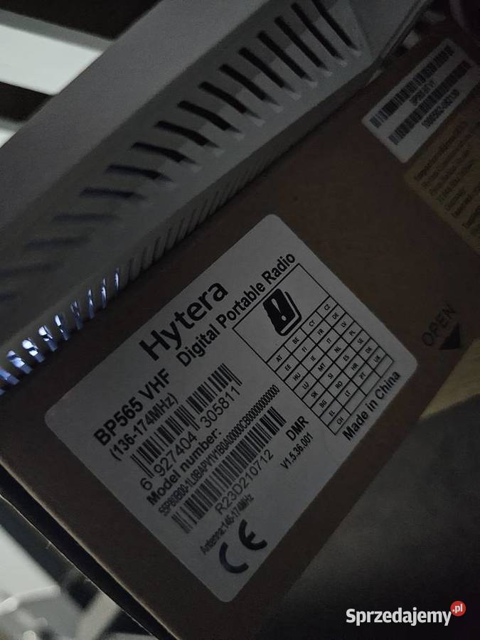 Radiotelefon Hytera BP565 Pozostałe Pozostałe Inowrocław sprzedam